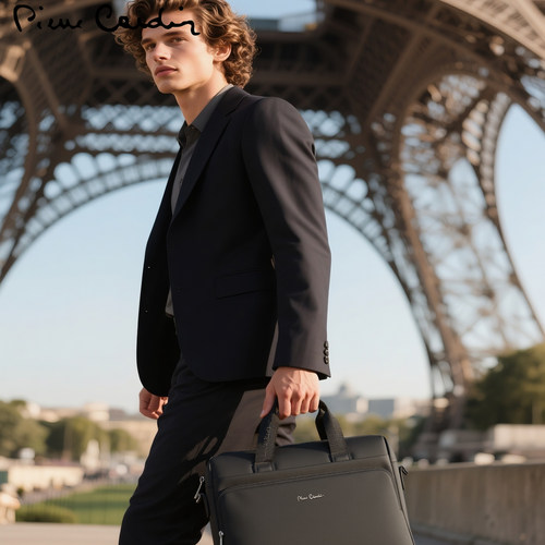 Pierre Cardin/皮尔卡丹男士公文包手提包背包大容量休闲书包通勤