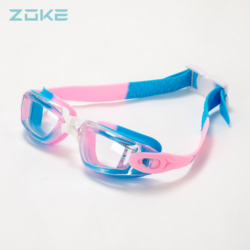 zoke洲克中小儿童防水防雾平光泳镜622502101