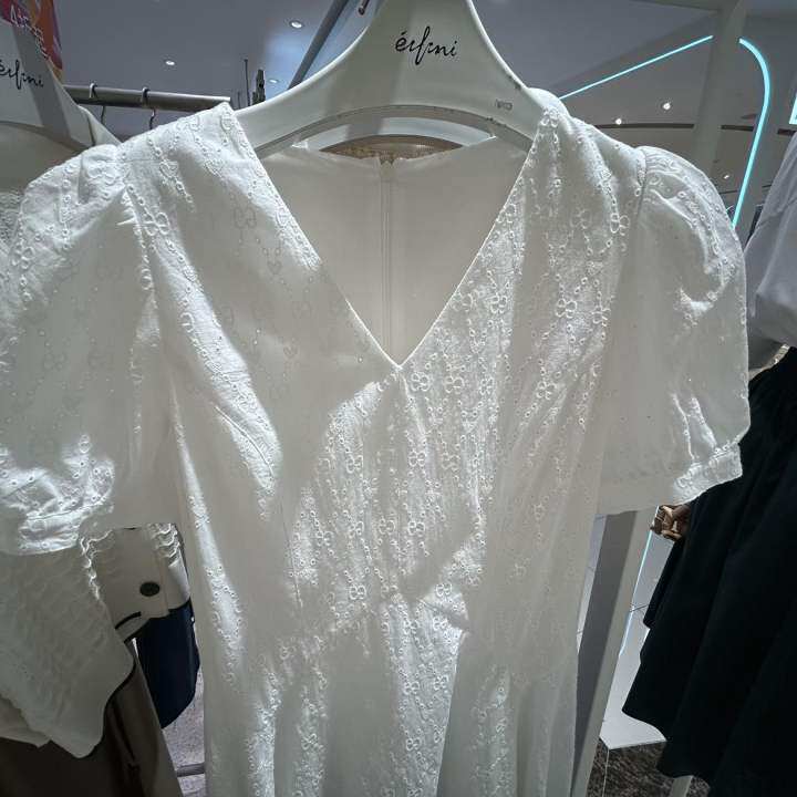 伊芙丽白色连衣裙1F4892111