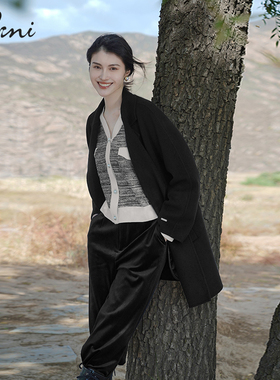 伊芙丽小个子百搭毛呢外套1DA170241