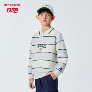 儿童男女 nb童装 翻领运动卫衣ND7ZG26053 Balance New