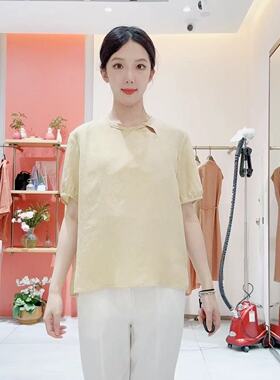 LanaFaY女士简约时尚短袖休闲衫L5X556
