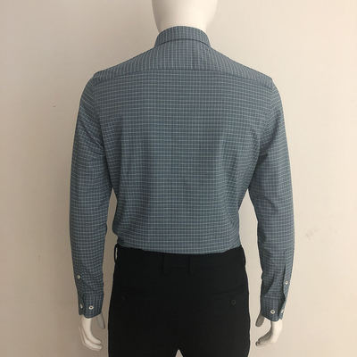 GOODLUCKGLADIUS 德鲨男士时尚休闲格纹长袖衬衫FR11307