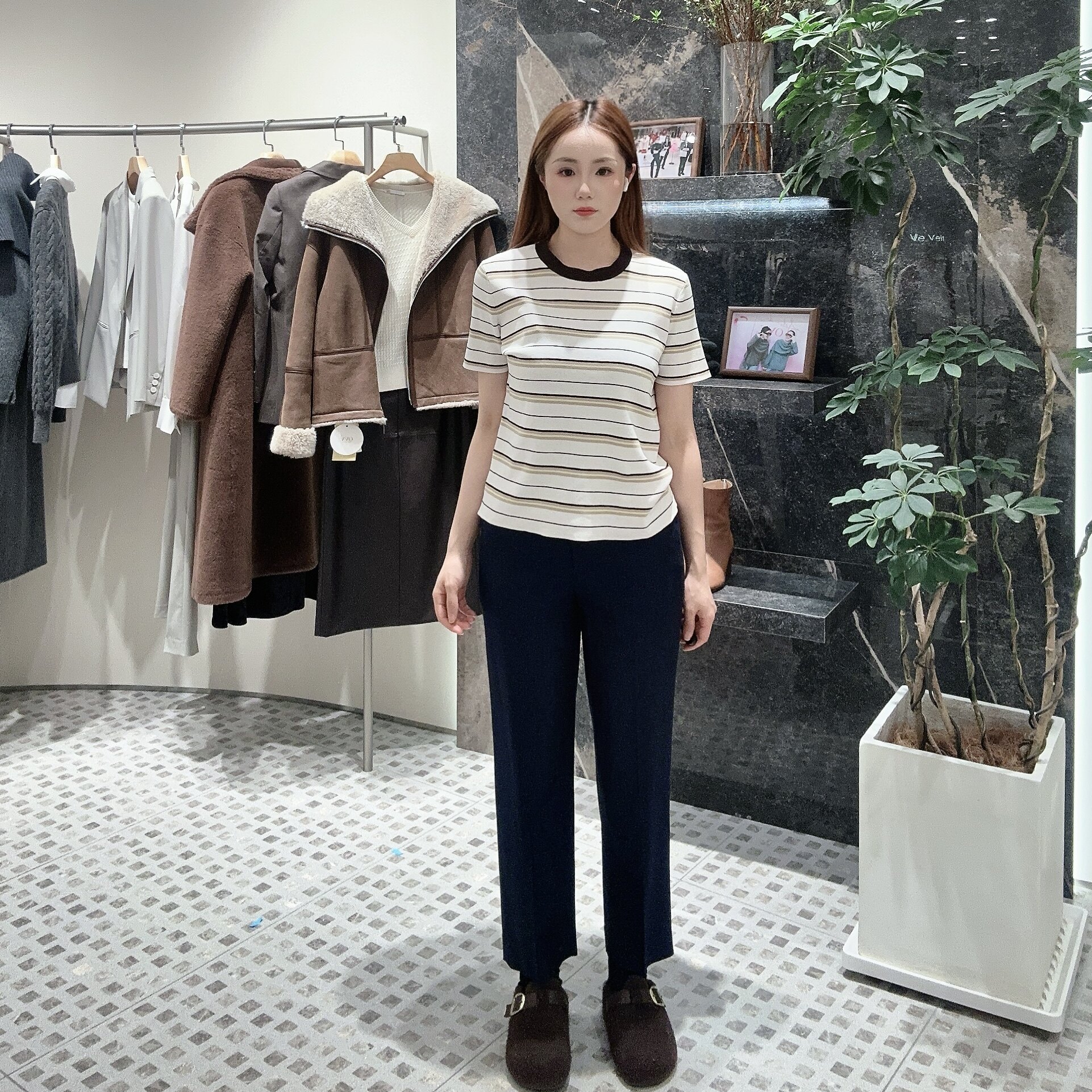 OVV女士简约休闲套装西服裤子GTXFJ16007A