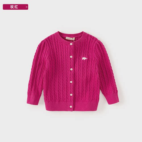 戴维贝拉女童毛衣开衫 外套