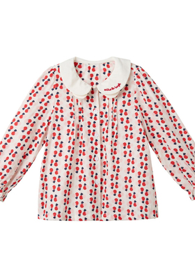 allolugh阿路和如 春秋女童印花长袖衬衫ABDF1BL01E