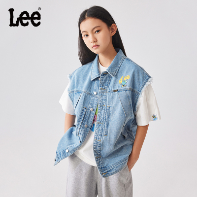 Lee童装 牛仔马甲（水洗产品）LK4D2SUT0030