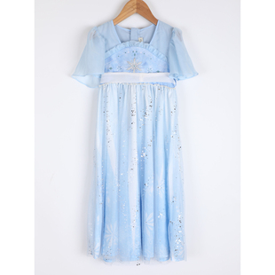 Alphabet爱法贝童装夏季女童幻彩绣线雪花刺绣国风精致汉服U42L431