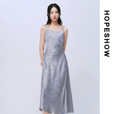 HOPESHOW红袖连衣裙89225141602