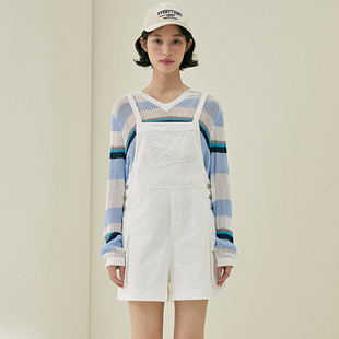 简约质感牛仔背带短裤 时尚 103E420798 2024夏装 pit