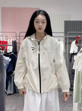 乐町女士休闲连帽外套C1BBF1409