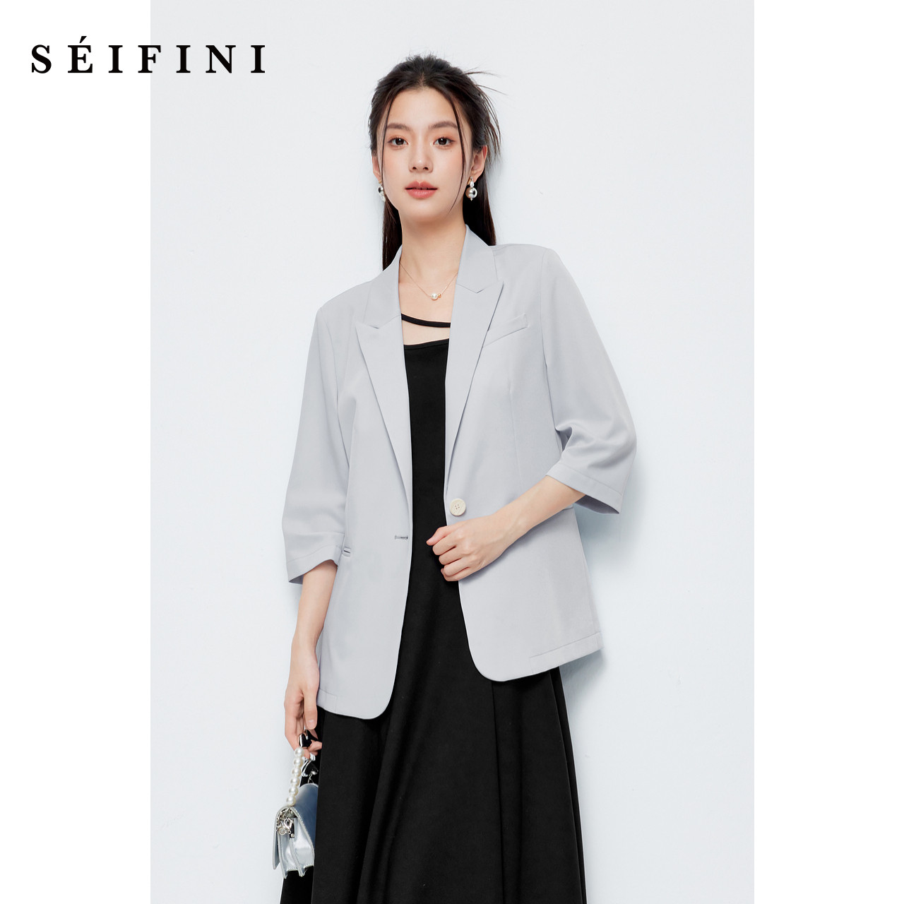 诗凡黎 女士简约休闲西服外套39E4211621