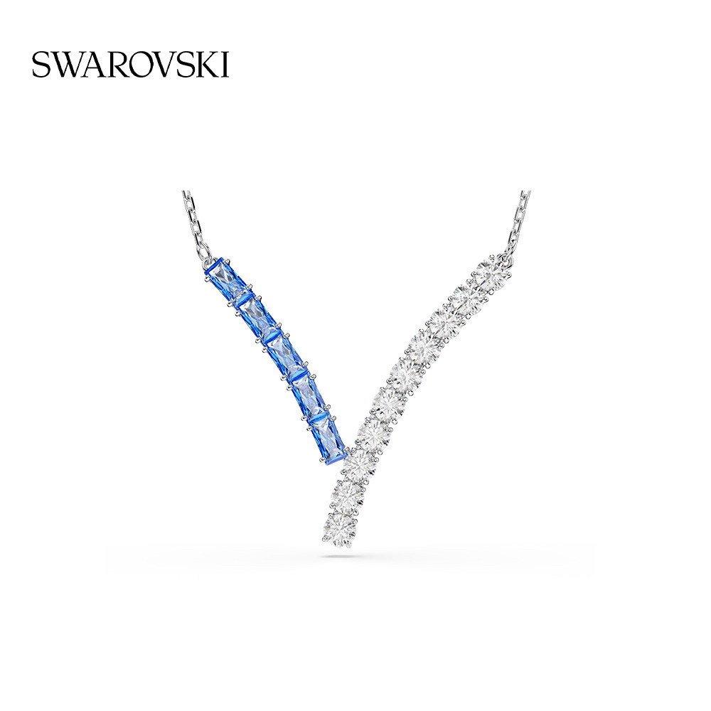 施华洛世奇Matrix白蓝V型项链5732265
