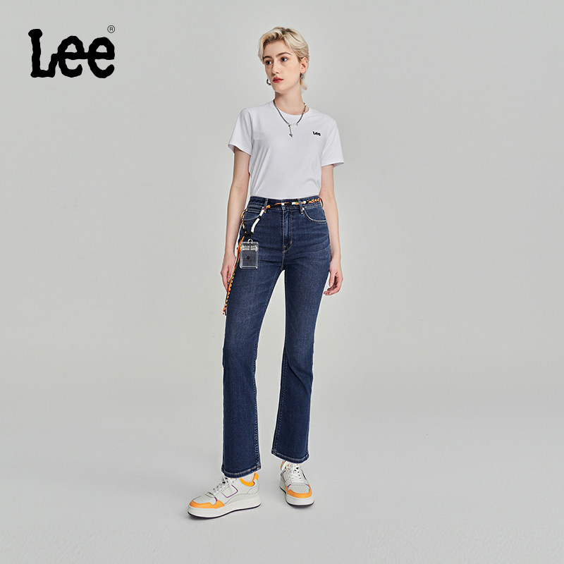 Lee 426修身微喇深蓝女牛仔裤LWB100426100-045