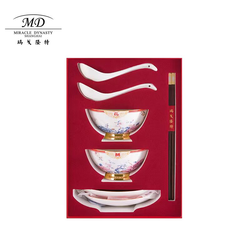 玛戈隆特/MD百年好合8头餐具盛世牡丹