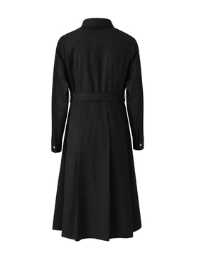 PRICH2024春夏X廓形收腰显瘦衬衫领优雅职场通勤连衣裙女士PROWE1105Q