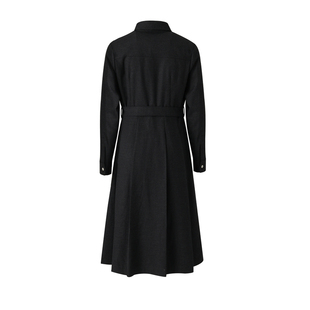 PRICH2024春夏X廓形收腰显瘦衬衫领优雅职场通勤连衣裙女士PROWE1105Q