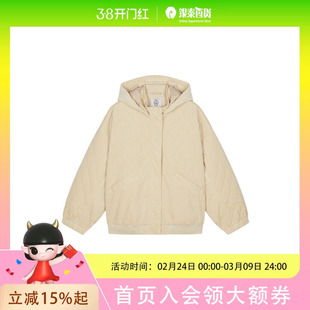 ASH女装WAFFLE秋冬连帽外套女休闲柏搭梭织外套AP3E1FA2022