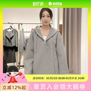 本涩女士时尚 休闲帽子休闲大衣外套F1109Y03