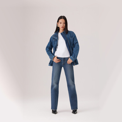Levi's李维斯26春夏女士RIBCAGE直筒牛仔裤79078-0064