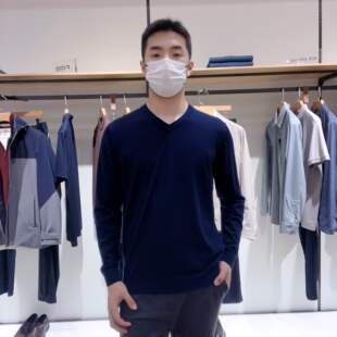 杉杉男士 1P221K00B020 简约套头衫