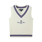 eland 女童马甲混纺V领针织背心 kids衣恋童装