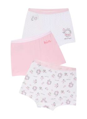 allo&lugh阿路和如 女童四季印花舒适内裤组合装ABDI3LR47J