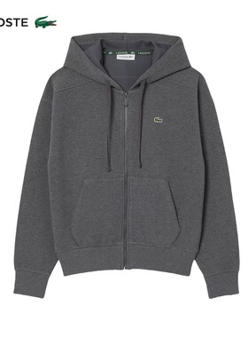 LACOSTE法国鳄鱼女装25秋季连帽拉链卫衣外套|SF5272-98