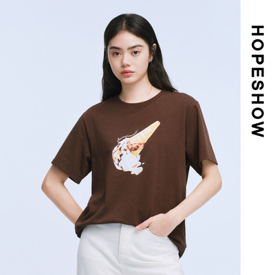 HOPESHOW红袖T恤89125140202