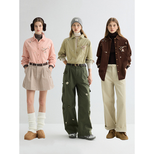 TeenieWeenie小熊女装 舒适格纹上衣TTYA254VC2K 衬衫