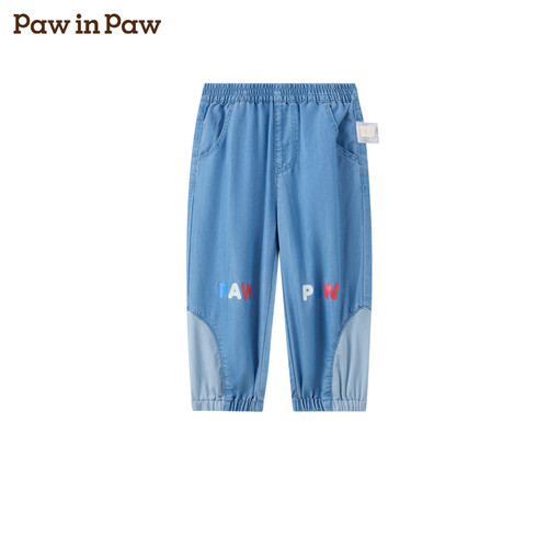 PawinPaw卡通小熊童装25年夏款男宝宝牛仔裤