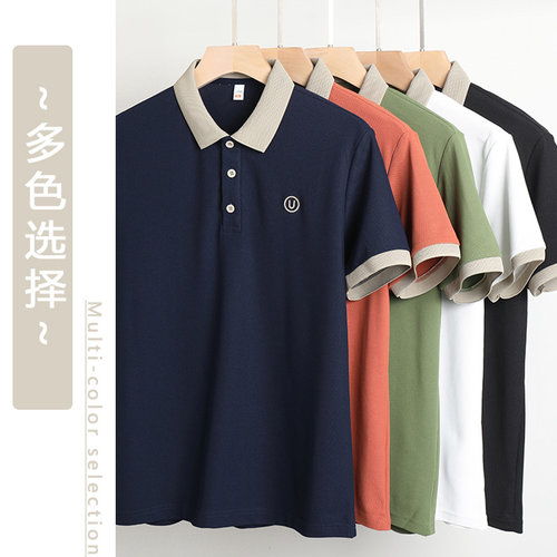 EXING男士时尚休闲短袖POLO衫