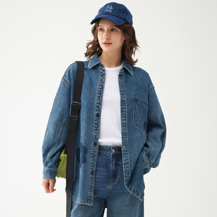 古木夕羊秋季牛仔衬衫外套GS450073023