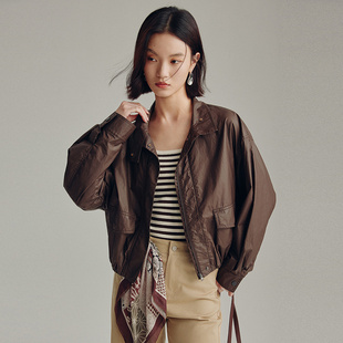 MOFAN摩凡可可棕外套MOW572543