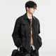 外套 风衣宽松男生工装 {巴恩风复古拼接设计}BJZE25秋季 一手长短款