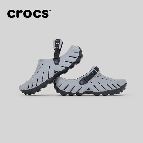 Crocs卡骆驰波波反光洞洞鞋男鞋沙滩鞋户外包头拖鞋