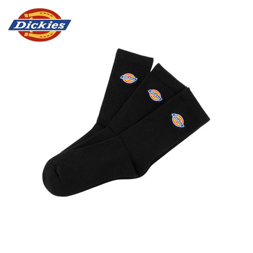 （三双装）Dickies春秋季新色logo纯色休闲男女情侣袜子【DK012354-XIN】