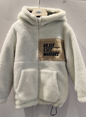NBA男女童同款字母摇粒绒外套K214JP802T