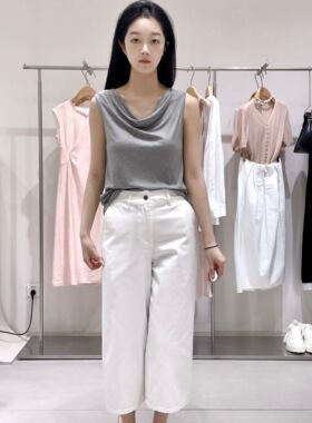 TKY SHOP女士直筒牛仔九分裤10I1OA03E005