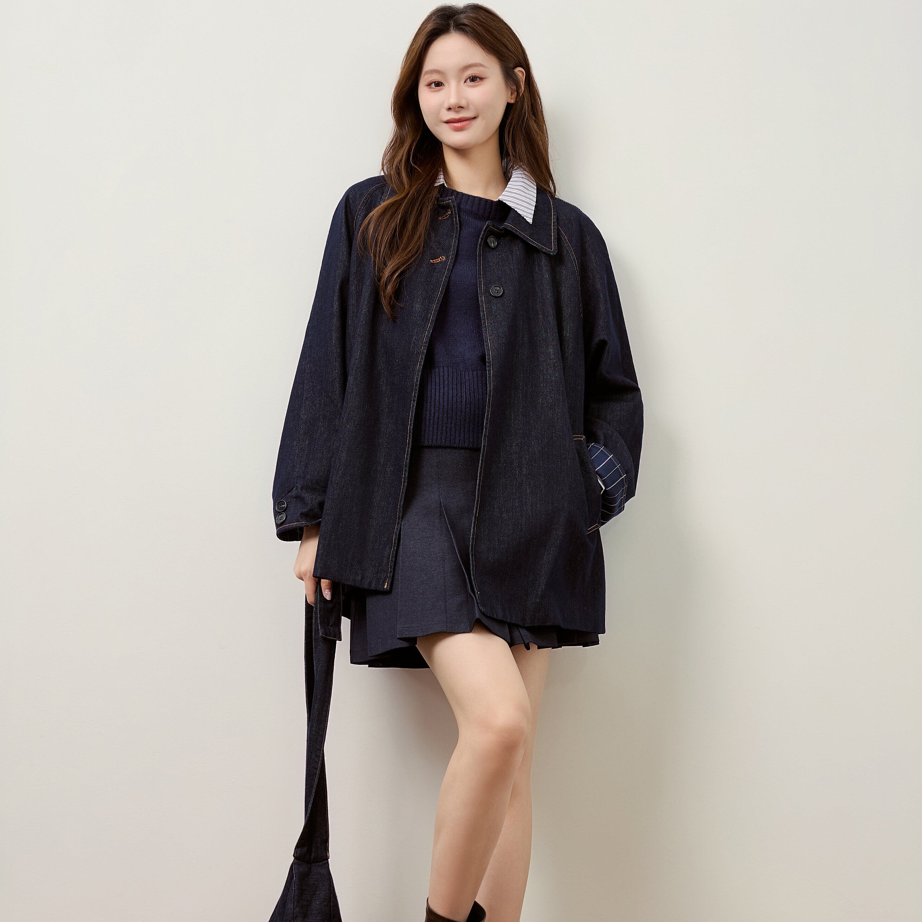 COCO&DEZOM时尚背包牛仔外套CAT5308W5268X