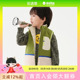马拉丁童装 儿童棉服冬男小童拼接两穿马甲