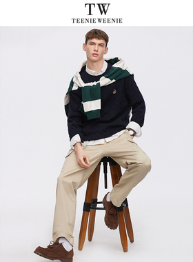 TeenieWeenie小熊男装2024春季长裤运动时尚裤子TNTC241201D