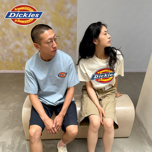 Dickies经典三色马蹄铁大LOGO休闲风春夏短袖T恤男女DK0A87CF-XIN