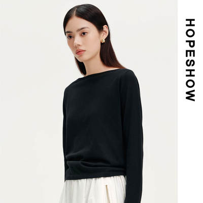 HOPESHOW红袖针织衫89126010128