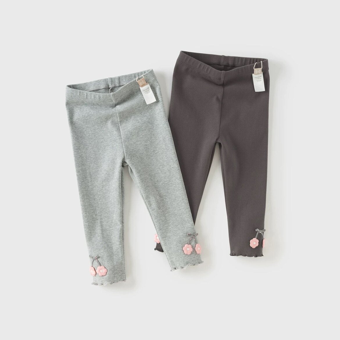 戴维贝拉儿童裤子2025秋装新款女童宝宝休闲长裤弹力打底裤紧身裤DB3253120