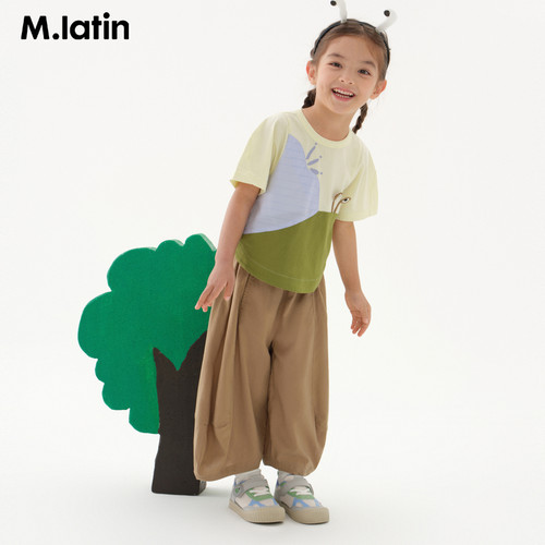 马拉丁童装儿童T恤女小童短袖T恤