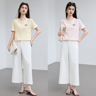 减龄宽松高级感爱心钻石T恤 系列韩系时尚 VICTORIA&VERA夏季 甜心钻石