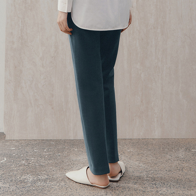 MM麦檬秋冬休闲厚款直筒九分裤长裤女5DA153241