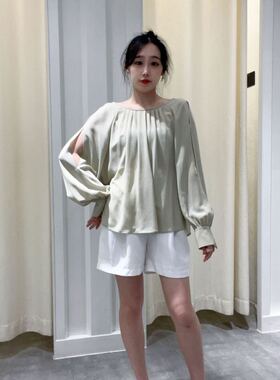 TKY SHOP 女士插肩简约宽松衬衫10G1QI05G118