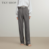 裤 女士宽松简约休闲西装 10G1GD01M039 SHOP TKY